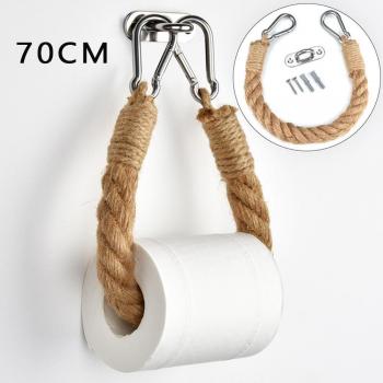 Retro Toilettenpapierhalter aus Seil, 40/50/60/70cm