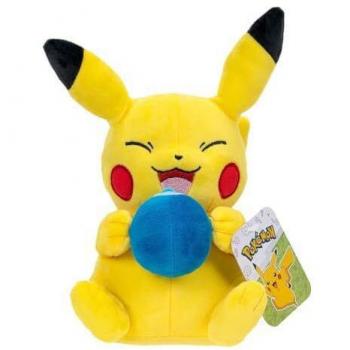 Pikachu 8in Stuffed Toy with Oran Berry
