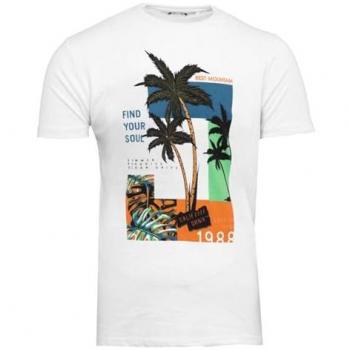 Tee-shirt Homme Best Mountain Imprimé Palmier Find Your Soul