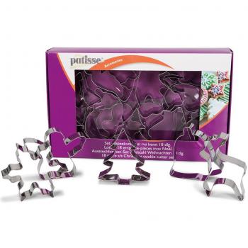 Patisse Weihnachts-Ausstechformen Edelstahl 12 Stück