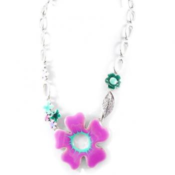 Collar 'Vahiné' en tono rosa