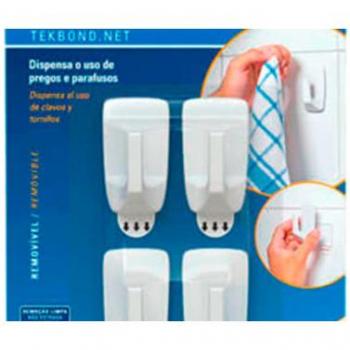 Gancho de Plástico Branco Topazio para Tekbond