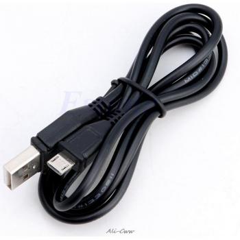 USB‑Kabel 1 m schwarz – USB 2,0, Daten & Ladung