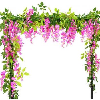 2Pcs Wisteria Vine Garland 7Ft for Outdoor Use