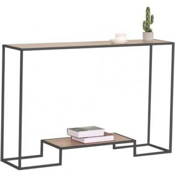 Consolle moderna 2 livelli rovere 120 cm