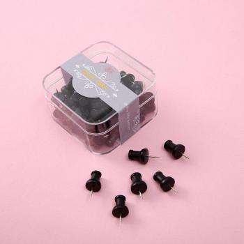 MOGII 50-Count Decorative Wooden Push Pins