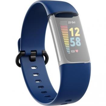 Hama Fitness-Ersatzarmband Dunkelblau für Fitbit Charge 5
