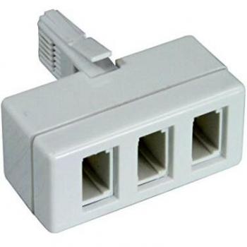 3-Port Telephone Splitter - 4 Wire