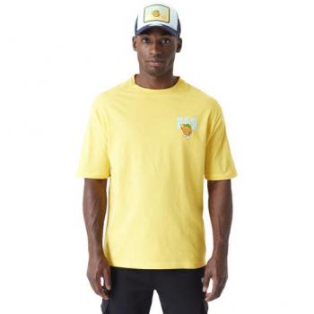 Camiseta New Era Amarilla Oversized Frutas Talla L