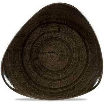 Piatto Piano Triangolare Churchill Stonecast Patina Iron Black 31,1 cm