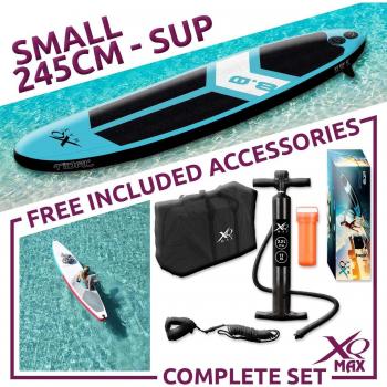 XQ Max 245cm Blue Inflatable Stand Up Paddle Board