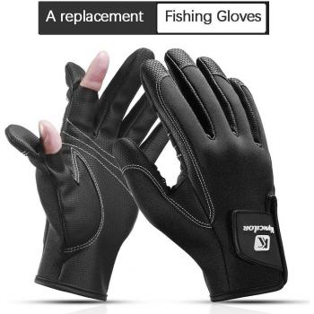 Herbst-Winter Thermo-Vlies Angeln Handschuhe 3 Finger Langlebig