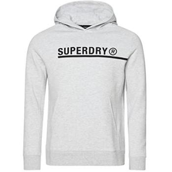 Superdry Codice Tecnologico Felpa a cappuccio, colore Cadet Grey Marl, XL
