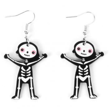 Pendientes de Esqueleto Kawaii