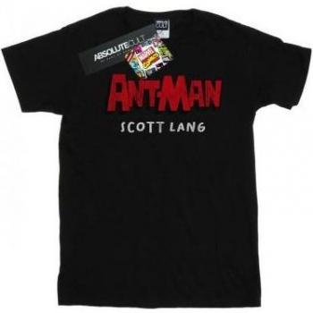 Marvel Ladies Ant-Man Scott Lang Cotton Boyfriend T-Shirt L Black