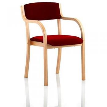 Dynamic Madrid Visitor Chair Fixed Red 530 x 560 x 855 mm Ginseng Chilli Fabric