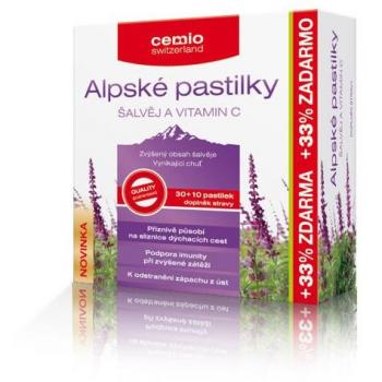 Cemio Alpské pastilky ŠALVĚJ a VITAMIN C pst.30 10