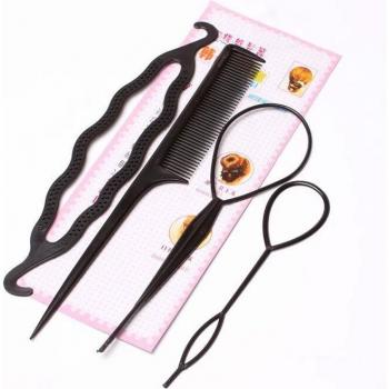 Set de Peine Portátil y Alfileres para Cabello