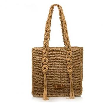 Bolsillo Boho Mustang Hombro Trenzado en Cuero