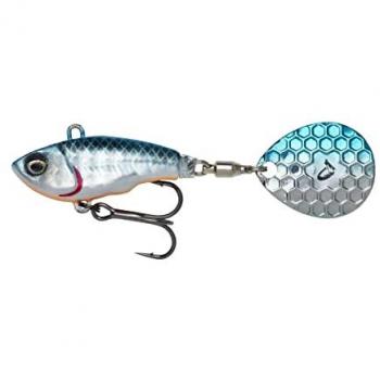 Savage Gear Flat Tail Spin Lure 5.5cm 6.5g - Blue Silver
