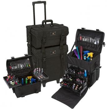 Trolley Organizador de Maquillaje XXL – Bolsa Soft Sided en Nylon