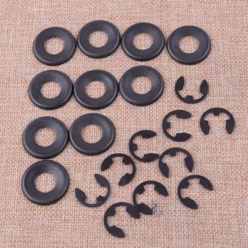 LETAOSK 10pcs Black Metal Clutch Washer E-Clip for Jonsered Chainsaws