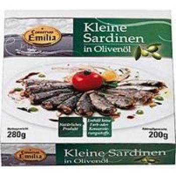 Kleine Sardinen aus Emilia in hochwertigem Olivenöl