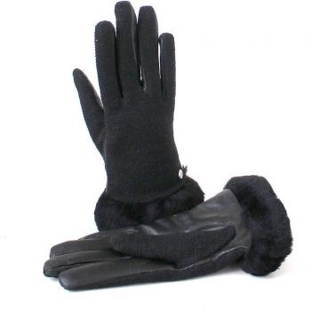 Guantes de Piel Auténtica Jamisa by UGG para Mujer (Talla L - Color Negro)