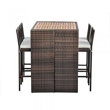 Teamson Home 5 Piece Rattan Outdoor Garden Furniture