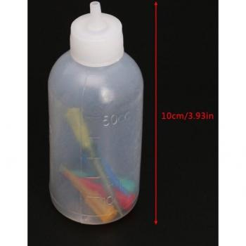5PCS Jam Squeeze Bottles with 35 Nozzles for Cake Decorating 50ML