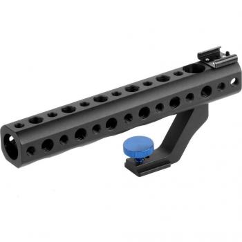 Quick Release 28mm Top Handle with 1/4 & 3/8 Shoe for Sony A6500, GH5, G85, A7RIII DSLR Cage Rig Low Angle Shot