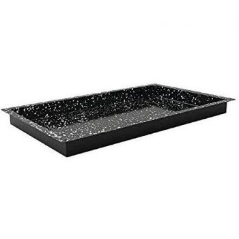 Teglia da forno Granit smaltata GN 1/1, 53x32.5x4.5 cm, colore nero/bianco