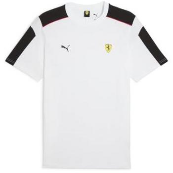 Polo Puma Ferrari MT7 bianco a maniche corte