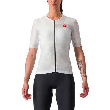 Maglia Castelli Free Speed 2 Race Top Rosso: Corsa Mancia Corto Bianco Puro Nero Donna XS