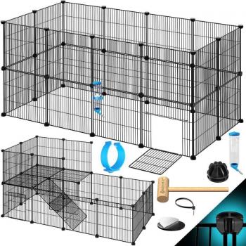 Cage métallique pour petits animaux – version double
