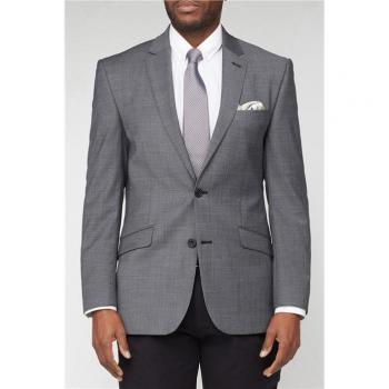 Charcoal Grey Pindot Tailored Men's Blazer