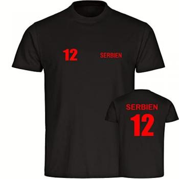 Multifanshop T-Shirt Kinder Serbien - Trikot 12 - Boy Girl