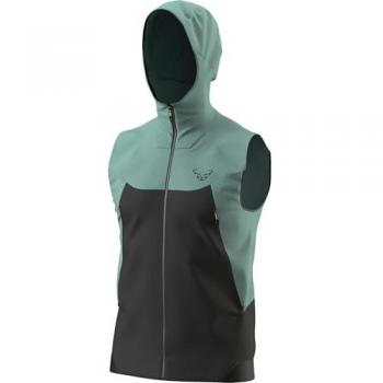 DYNAFIT Herren Softshellweste Transalper DST Hoodie petrol | Größe S