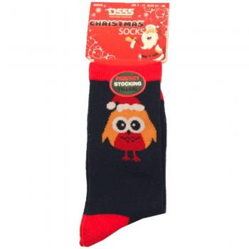 Frosty Noel Knit Socks – 12-16 UK (1 Pair)