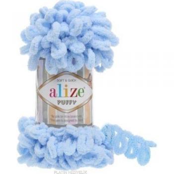 Alize Puffy Hand Knitting Threads - Blue (5 pcs)