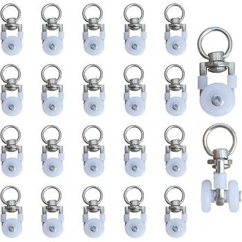 Ruedas de Riel para Cortinas 20 Pack