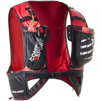 Gilet d'hydratation Compressport rouge / noir Homme