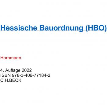 Hessische Bauordnung (HBO)