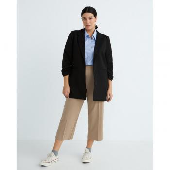 Pantalón de vestir de cintura alta Vero Moda Curve SARA drapeado