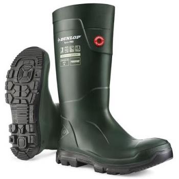 Dunlop TerraPro Full Safety Wellington Green UK Size 7 EU Size 41 - Male