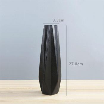 White/Black Tabletop Origami Vase