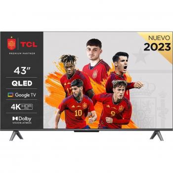 Tcl tv qled 4k 43c645 43 pollici smart tv android hdr10 dolby vision/atmos