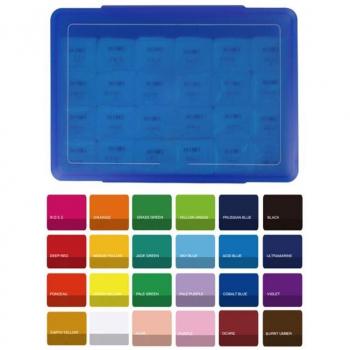 Gouache Paint Set 18/24 Colors with Palette