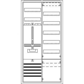 Striebel & John 2CPX035877R9999 KS215Z Zählerschrank – 5 Reihen, 1 Stück