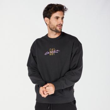Felpa Levi's Provisional Nera Uomo Taglia L Relaxed Graphic